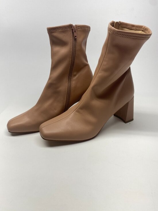 Steve Madden Shoes - Steve Madden Womens Harli Sock Square Toe Heel Boot Sz 8 M